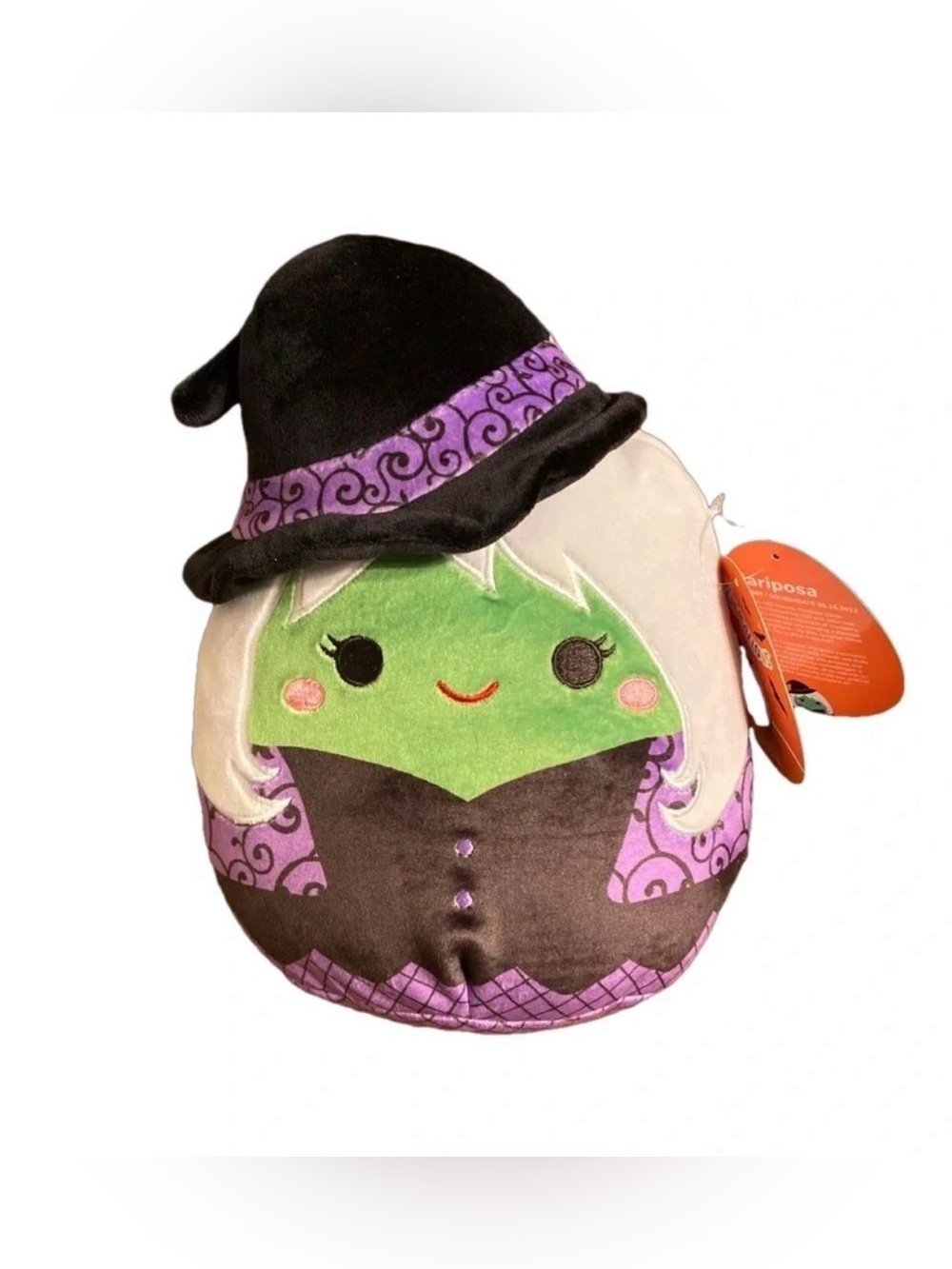 Squishmallows Mariposa the Witch Halloween Squad Plush NWT 2022